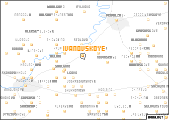 map of Ivanovskoye