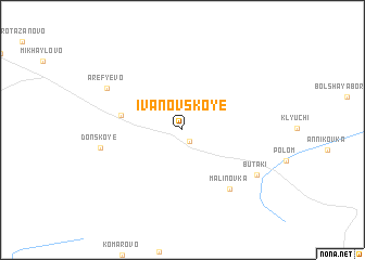 map of Ivanovskoye