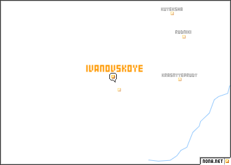 map of Ivanovskoye
