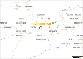 map of Ivanshnitsa