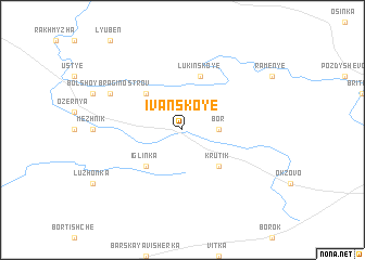map of Ivanskoye