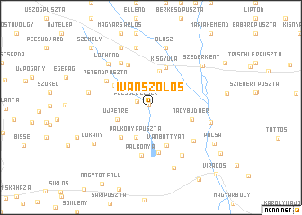 map of Ivánszőlős