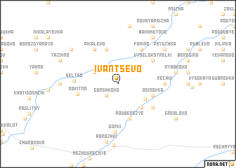 map of Ivantsëvo