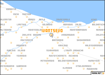 map of Ivantsëvo