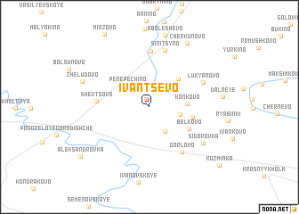 map of Ivantsëvo