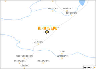 map of Ivantsëvo