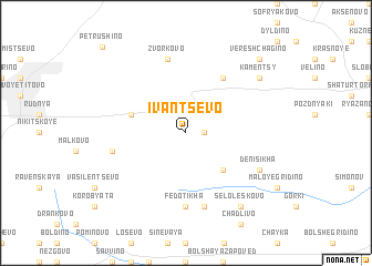 map of Ivantsëvo