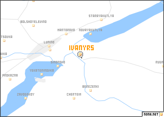 map of Ivanyrs