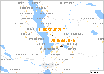 map of Ivarsbjörke