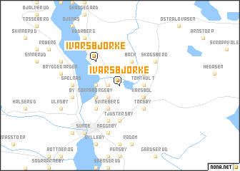 map of Ivarsbjörke