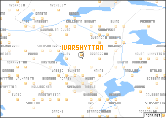 map of Ivarshyttan