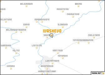 map of Ivashëvo