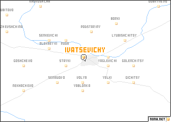 map of Ivatsevichy