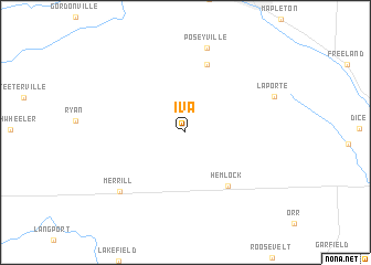 map of Iva