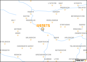 map of Ivenets