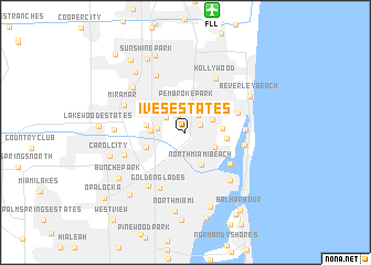 map of Ives Estates