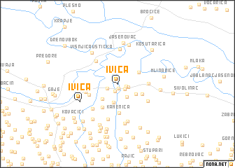 map of Ivica