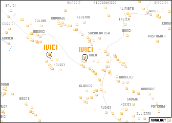 map of Ivići