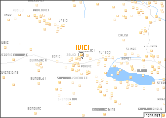 map of Ivići