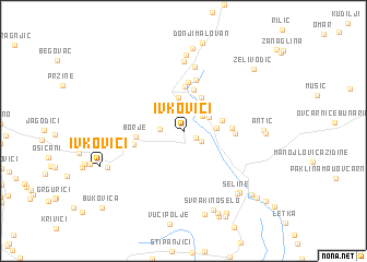 map of Ivkovići