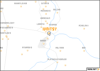 map of Ivnitsy