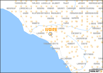 map of Ivoire