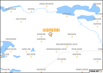 map of Ivonenai