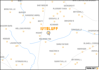 map of Ivy Bluff