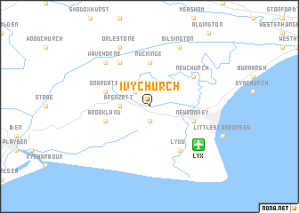 map of Ivychurch