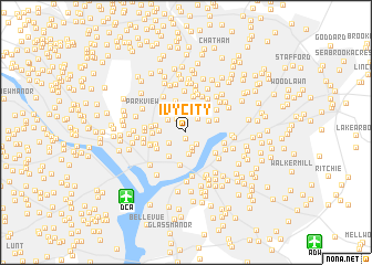 map of Ivy City