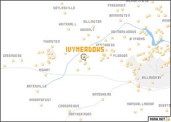 map of Ivy Meadows