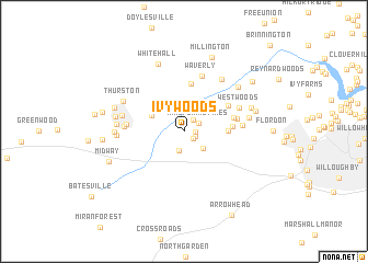 map of Ivy Woods