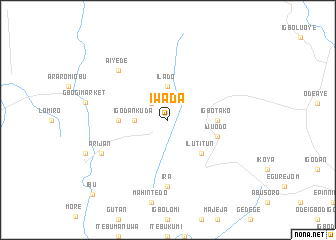 map of Iwada