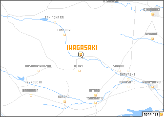 map of Iwagasaki