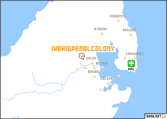 map of Iwahig Penal Colony