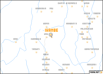 map of Iwambe
