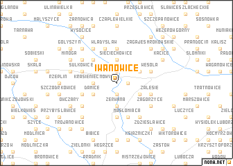 map of Iwanowice