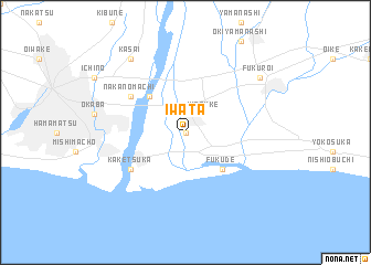 map of Iwata