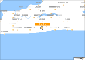 map of Iwerekun