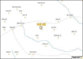 map of Iwewe