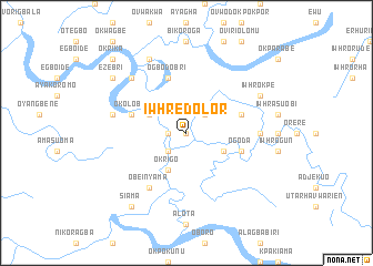 map of Iwhredolor