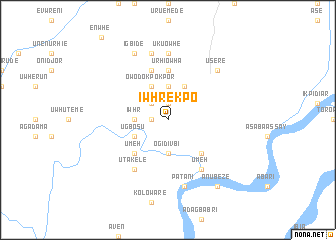 map of Iwhrekpo