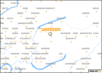 map of Iwhrogoni