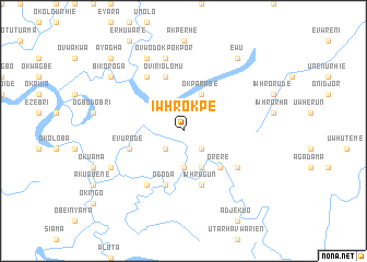 map of Iwhrokpe