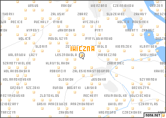 map of Iwiczna