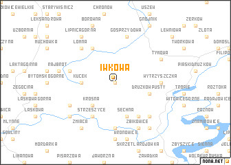 map of Iwkowa