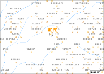 map of Iwoye