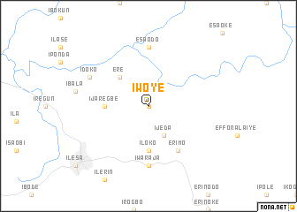 map of Iwoye