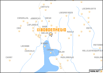 map of Ixbobó Enmedio