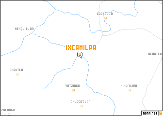 map of Ixcamilpa